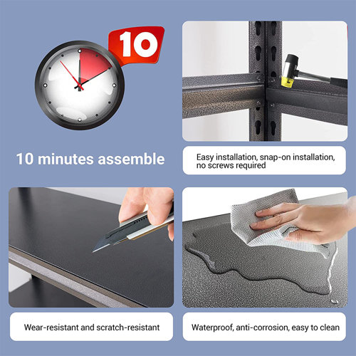 WFX Utility™ 5Tier Adjustable Steel Shelving Unit, Garage Storage